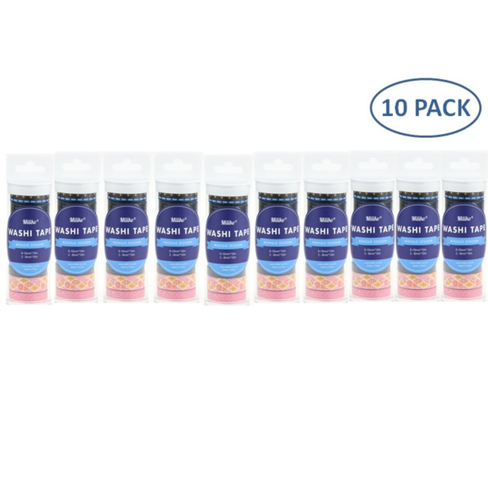 Miliko ABSTRACTION COLLECTION WASHI TAPE 10 PACK